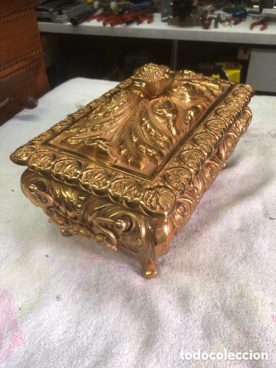 Antig&uuml;edades: Caja o arc&oacute;n joyero &hellip;&hellip;&hellip; - Foto 4