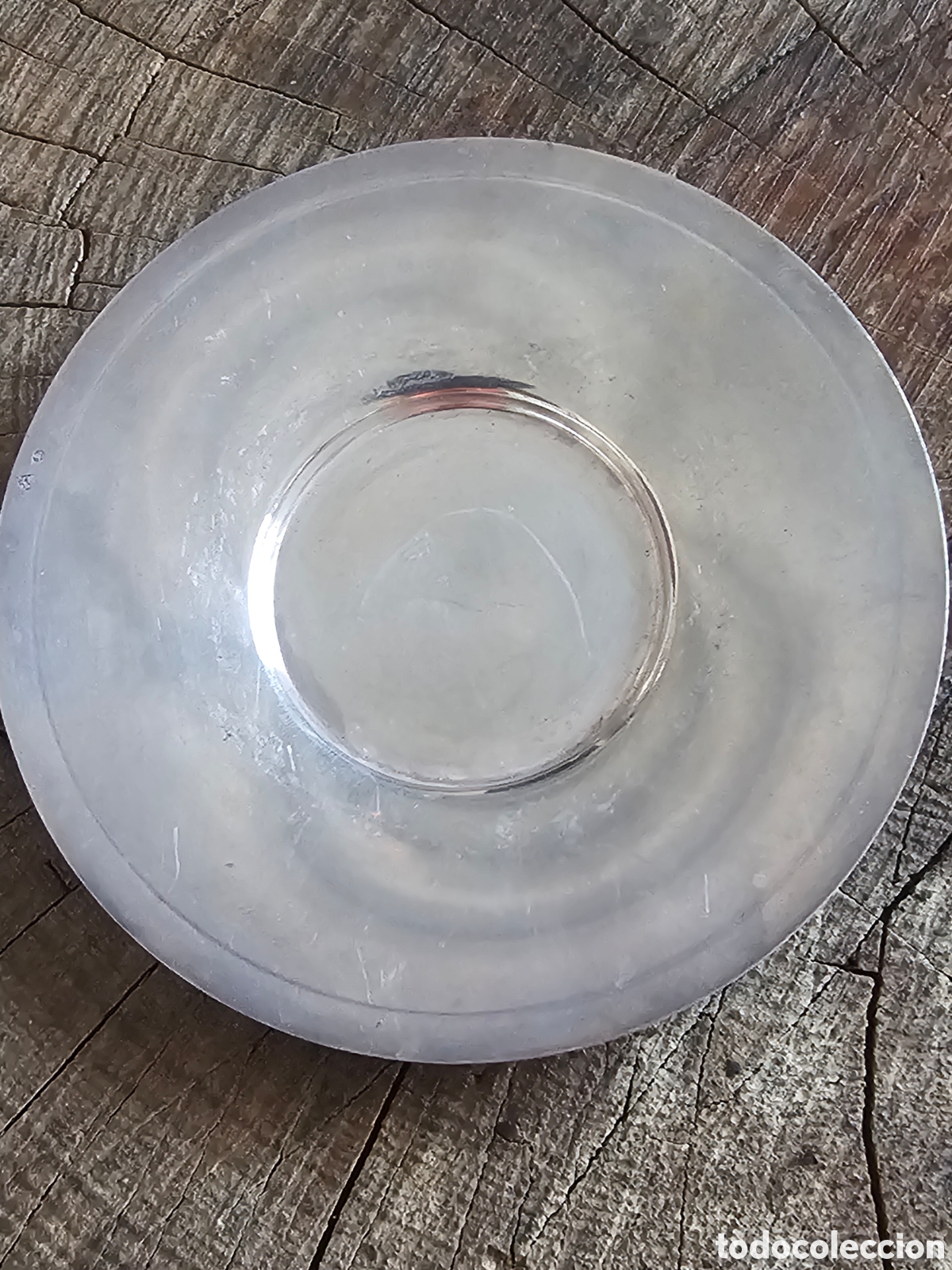 Antig&uuml;edades: Plato Circular Plata De Ley Vintage