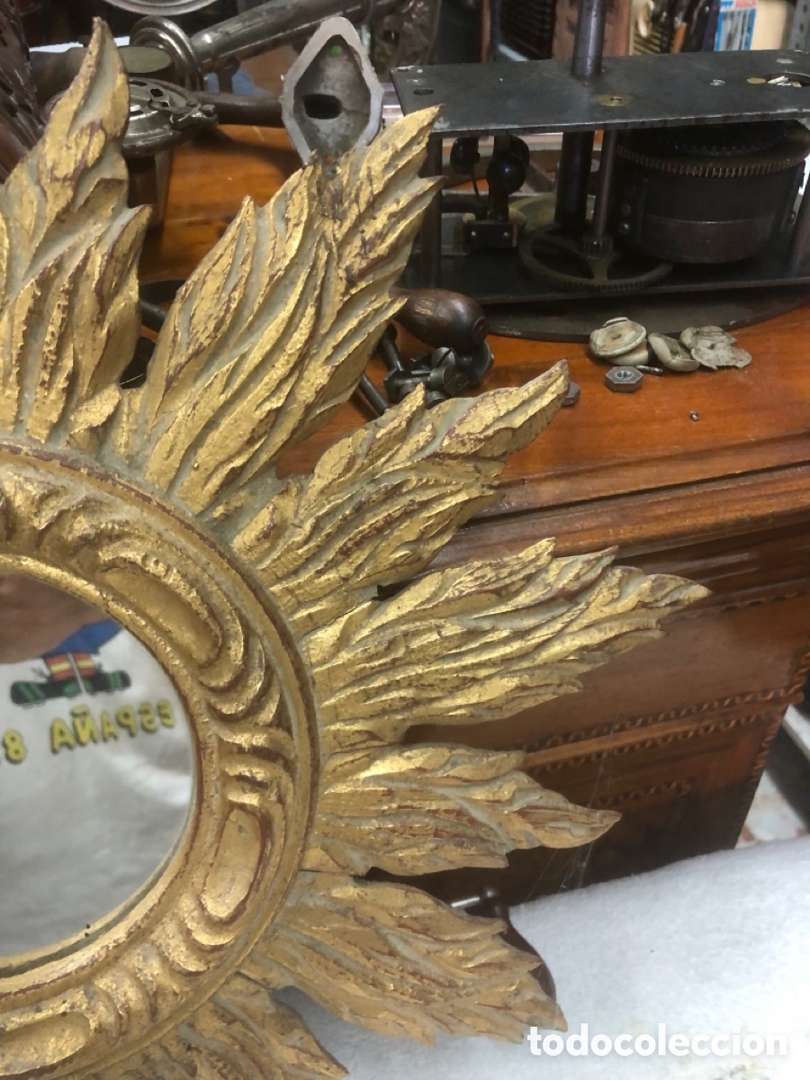 Antig&uuml;edades: Espejo forma de sol &hellip;&hellip;&hellip; - Foto 4
