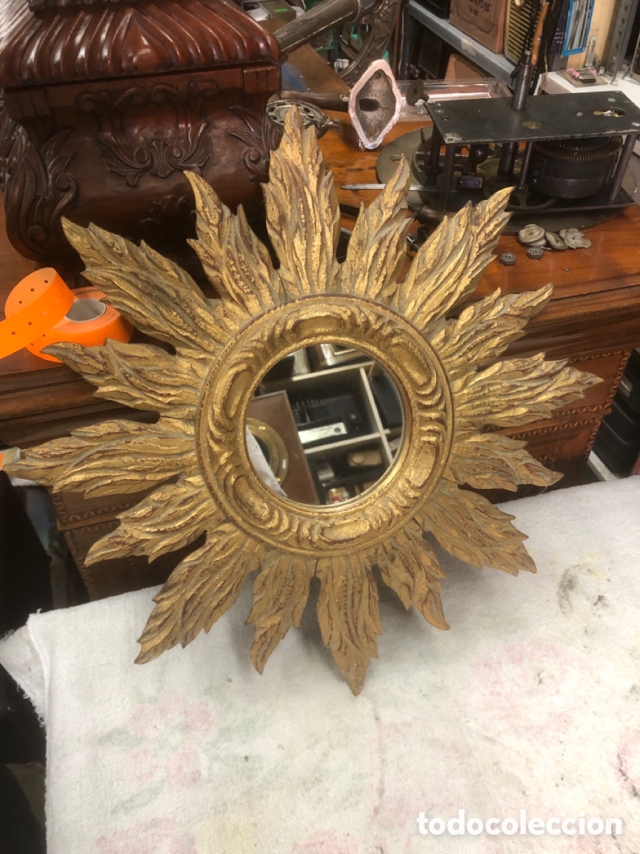 Antig&uuml;edades: Espejo forma de sol &hellip;&hellip;&hellip; - Foto 6