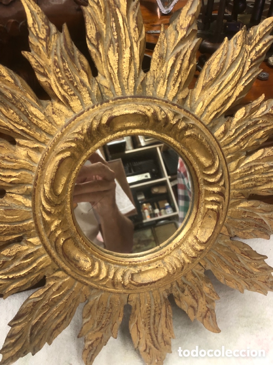 Antig&uuml;edades: Espejo forma de sol &hellip;&hellip;&hellip; - Foto 7