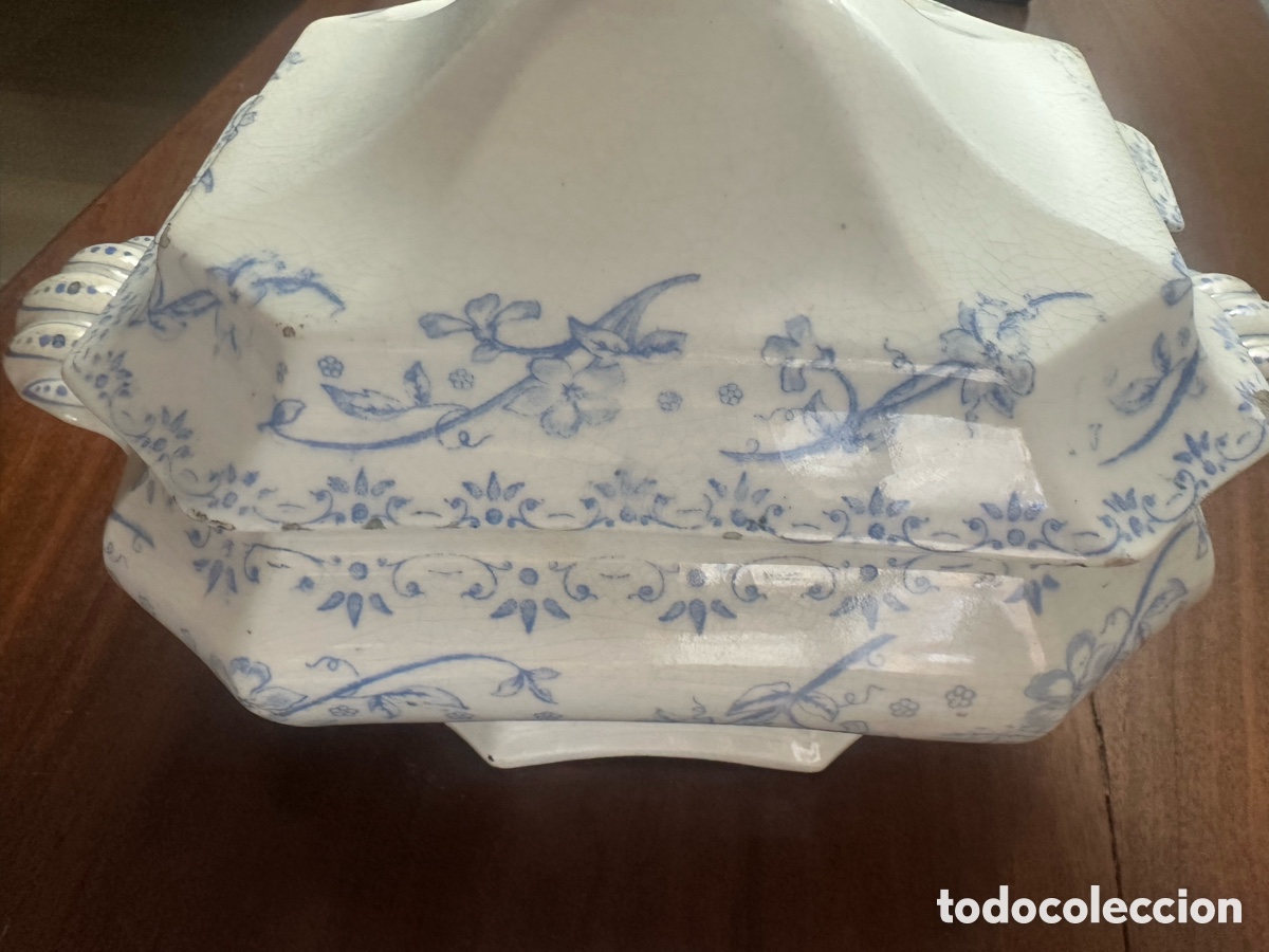 Antig&uuml;edades: Preciosa sopera ochavada - Foto 15