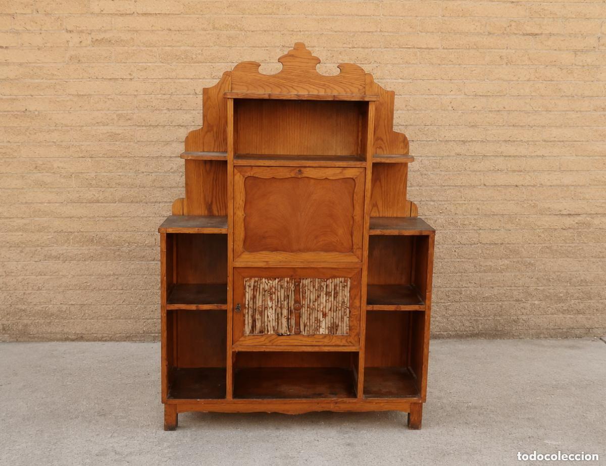 Antig&uuml;edades: Estanter&iacute;a librer&iacute;a antigua estilo provenzal secreter Mueble auxiliar librero antiguo estilo r&uacute;stico