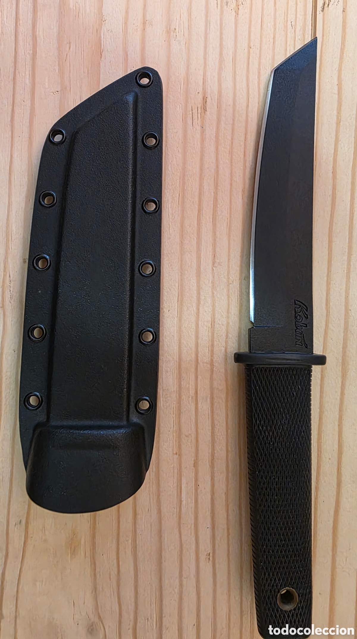 Antig&uuml;edades: Cuchillo Cold Steel Kobun Tanto - Acero Carbon V - Made in U.S.A. (Vintage / Colecci&oacute;n)
