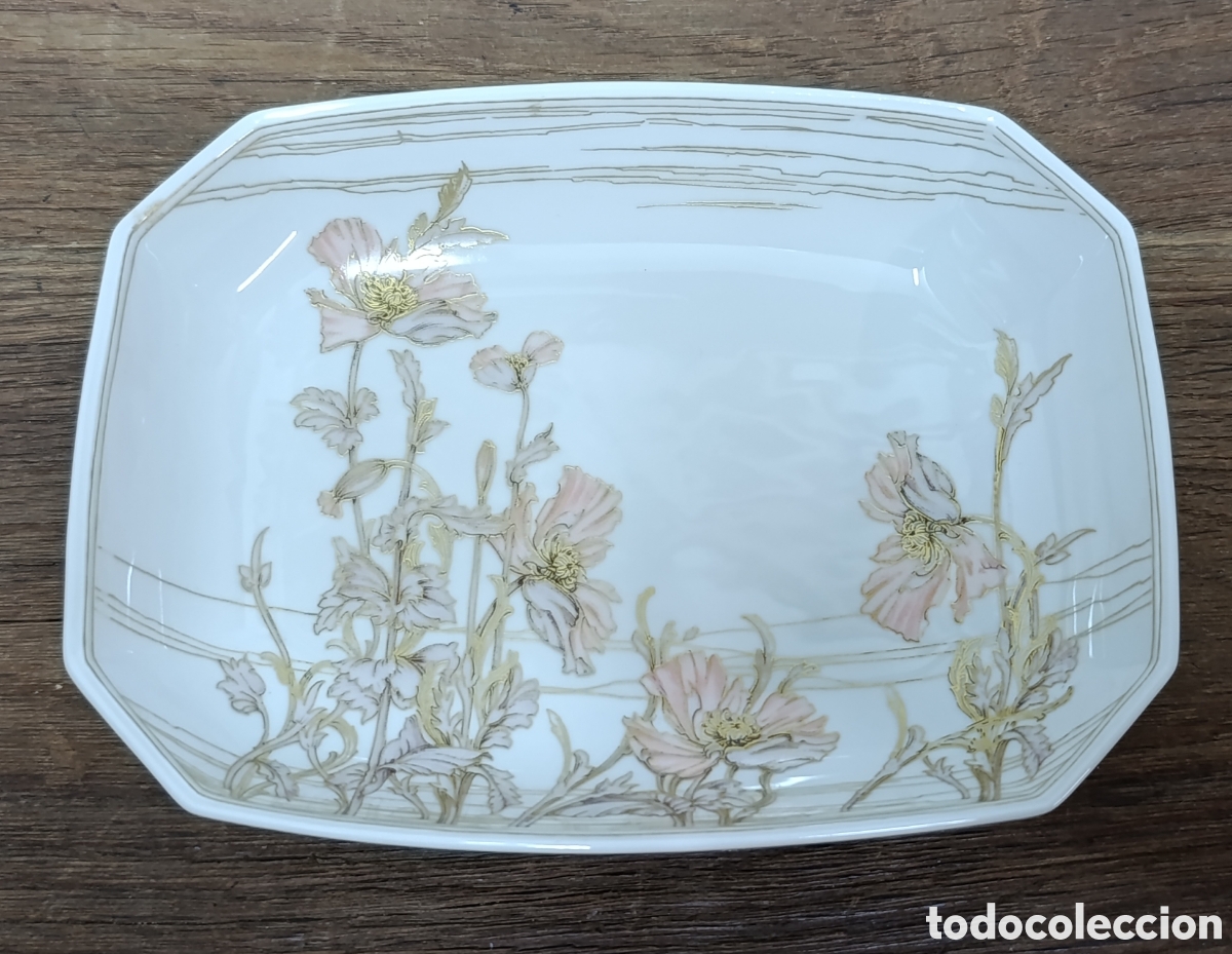 Antiquit&auml;ten: PRECIOSA BANDEJA DE PORCELANA ALEMANA KAISER