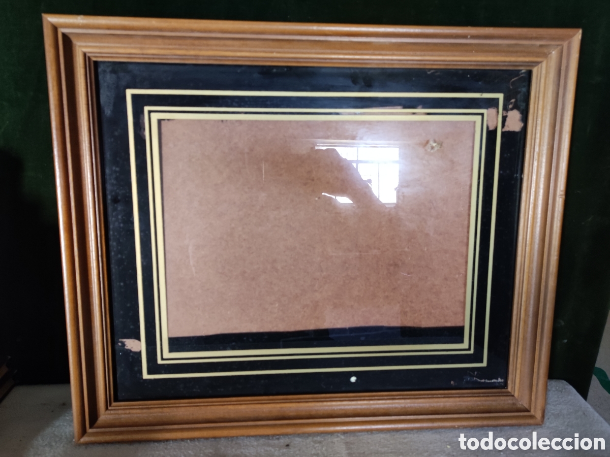 Antig&uuml;edades: Marco madera con cristal - Foto 1