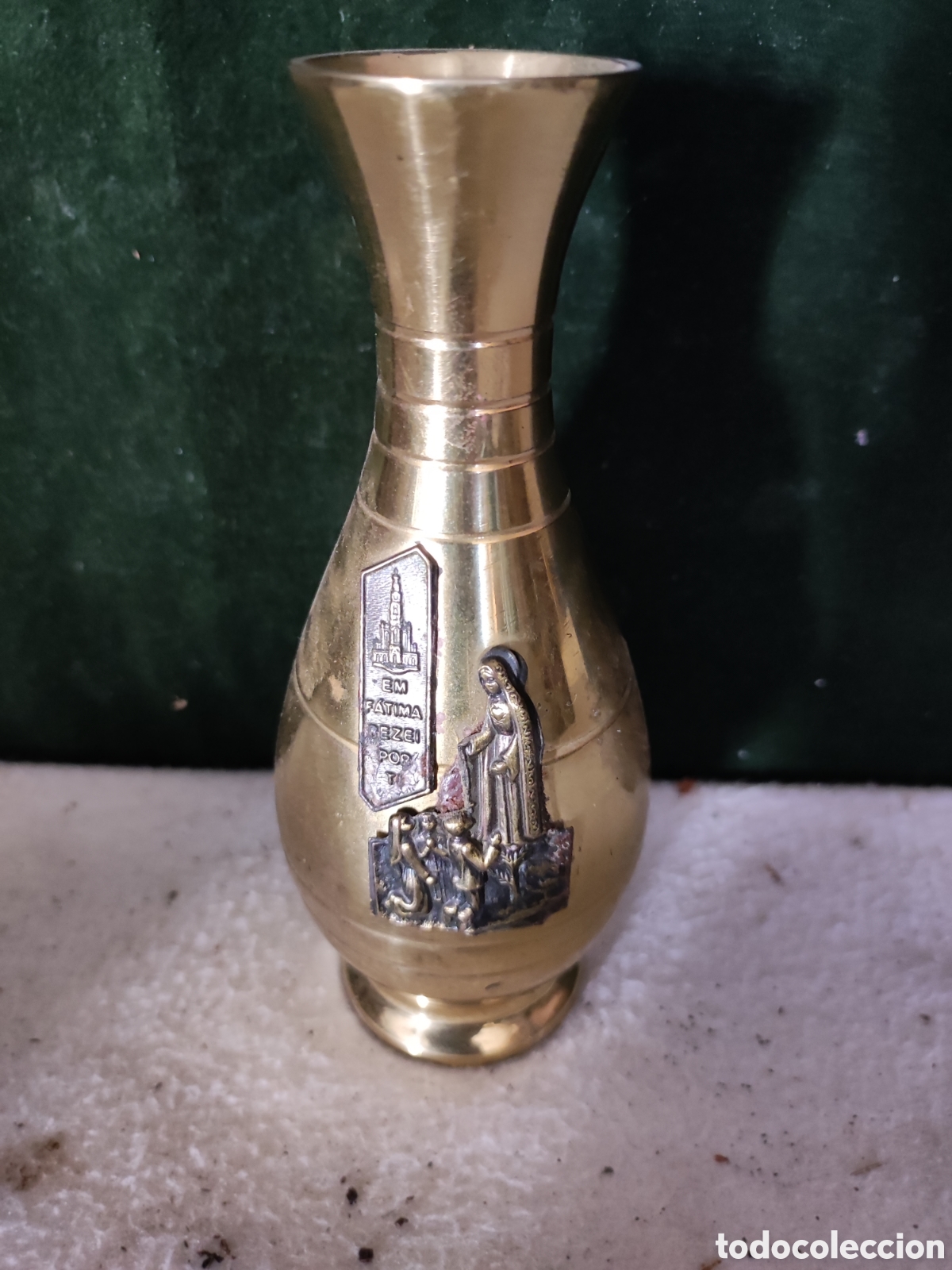 Antig&uuml;edades: Jarroncito de bronce antiguo - Foto 3