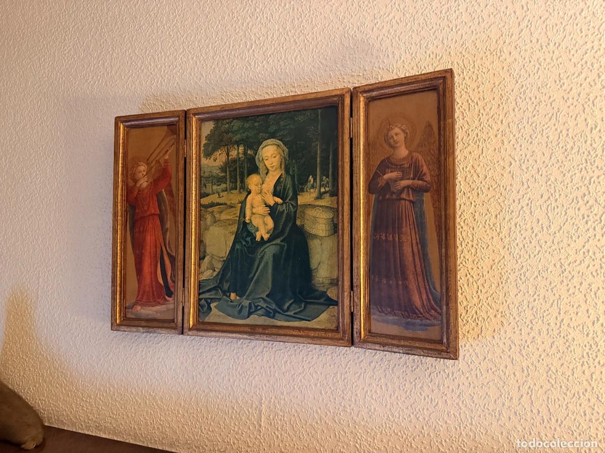 Antig&uuml;edades: Cuadro de tem&aacute;tica religiosa con escena de adoraci&oacute;n