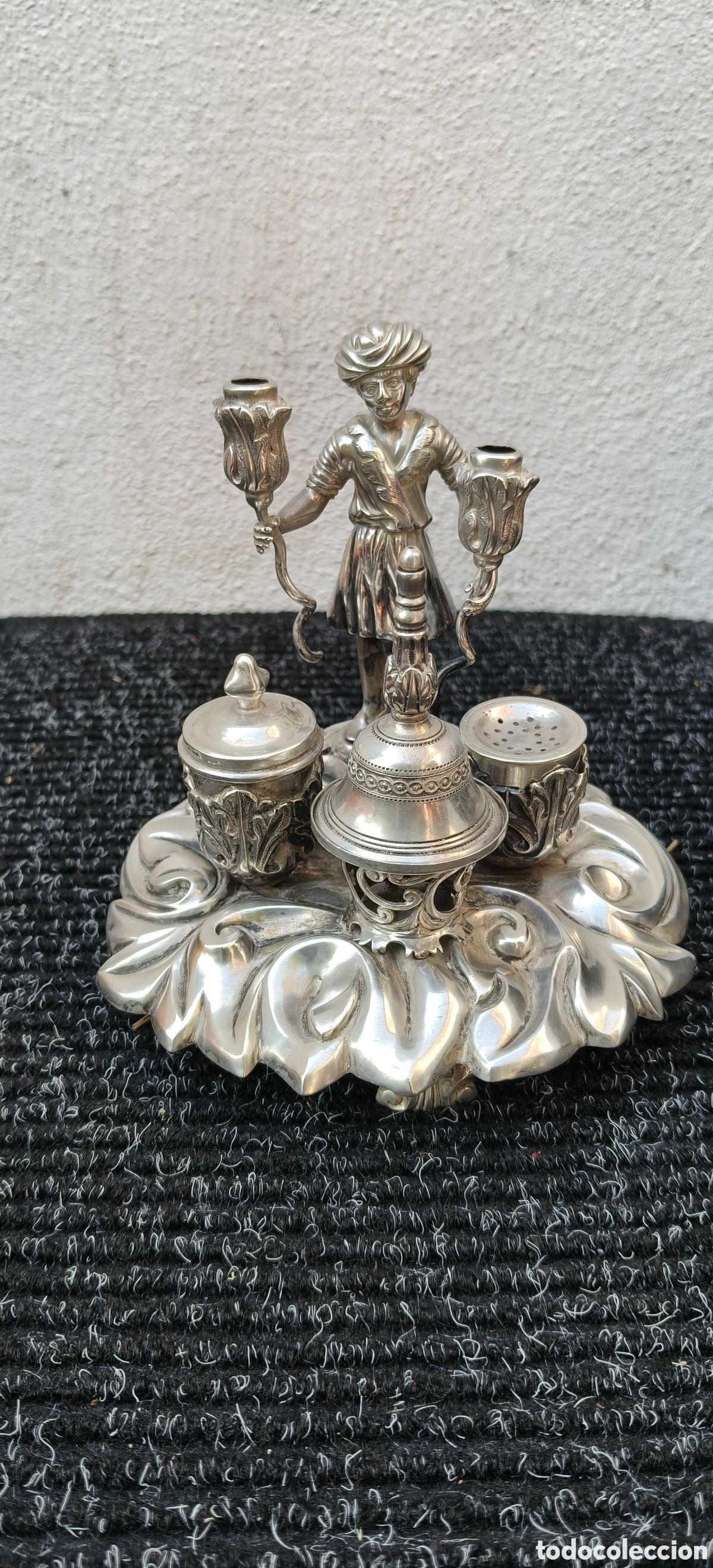 Antig&uuml;edades: Pallitero plata Portuguesa Porto Coroa raro