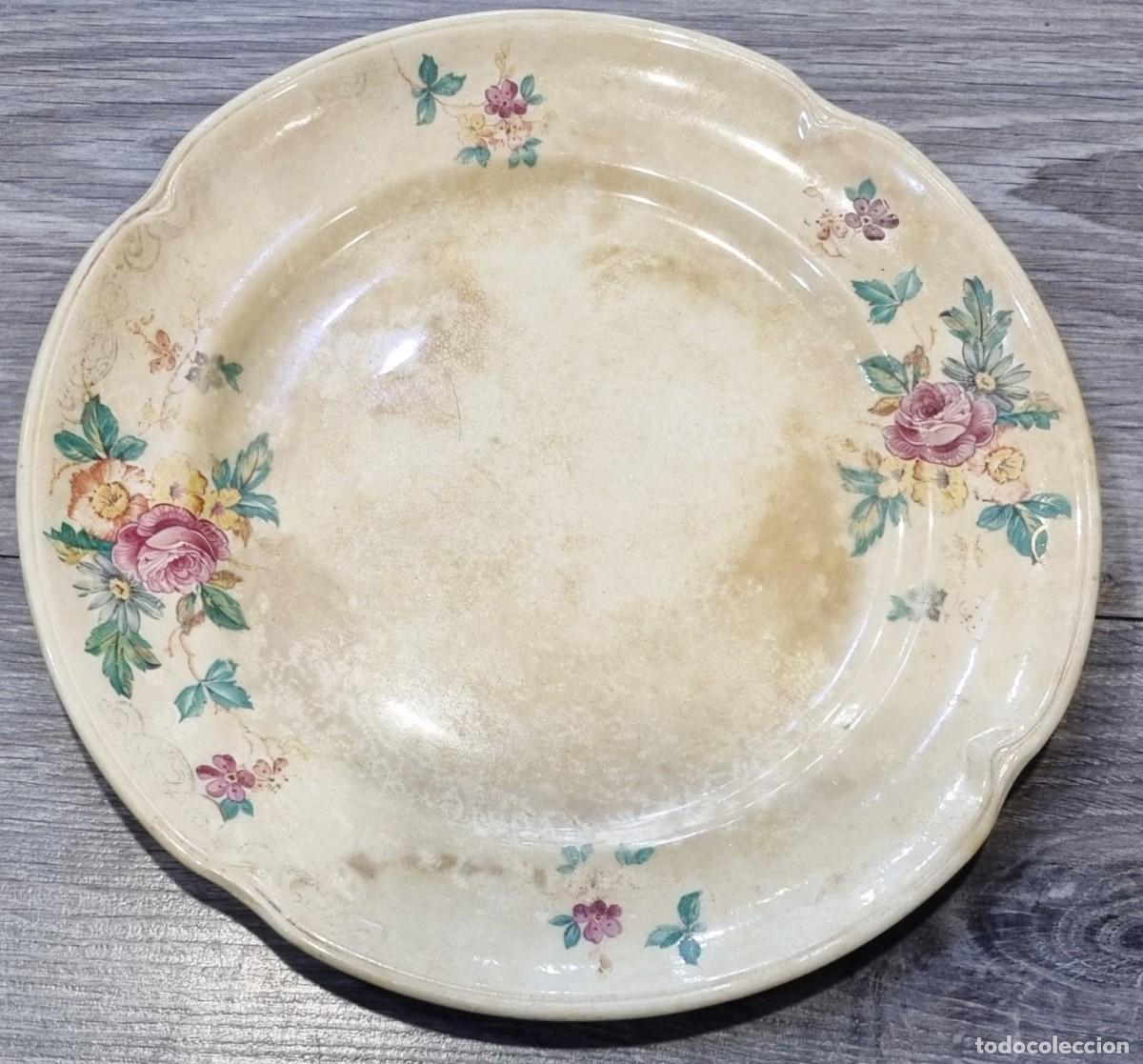 Antig&uuml;edades: Antiguo plato de cer&aacute;mica Gilman