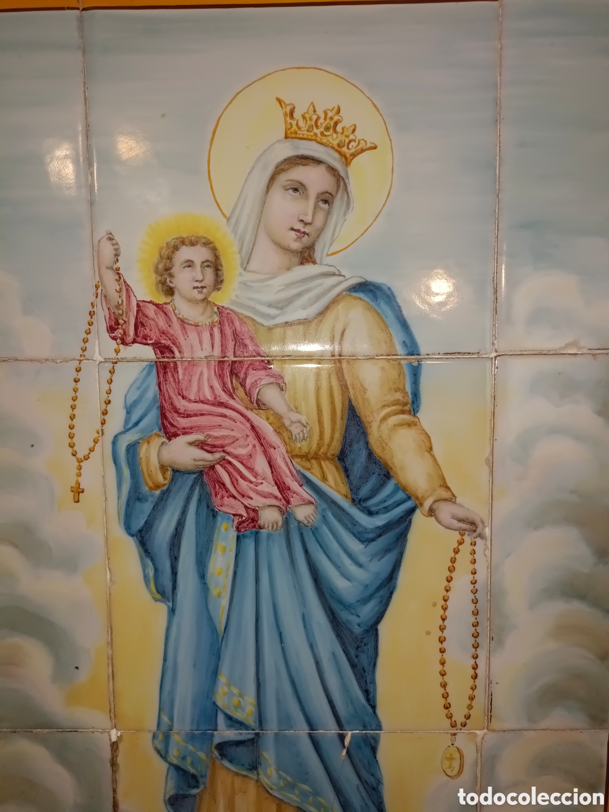 Antig&uuml;edades: Panel de Azulejos Manises S.XIX