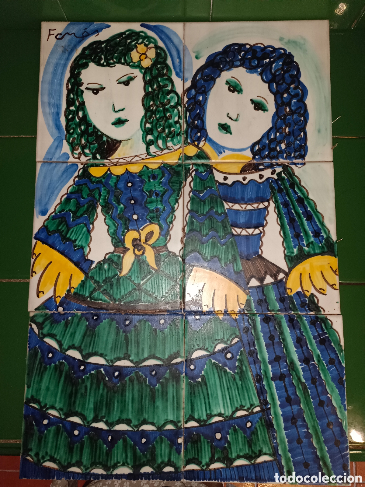 Antig&uuml;edades: Panel de Azulejos Fores