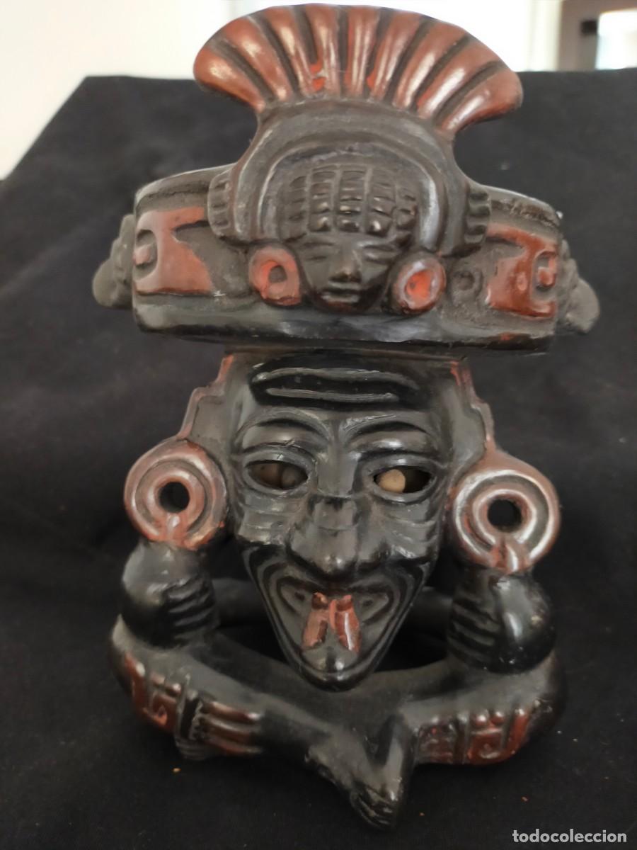 Antig&uuml;edades: COPALERA EN CER&Aacute;MICA DE TLALOC. DEIDAD MESOAMERICANA . PROCEDENCIA: M&Eacute;JICO. CIRCA A&Ntilde;OS 90.