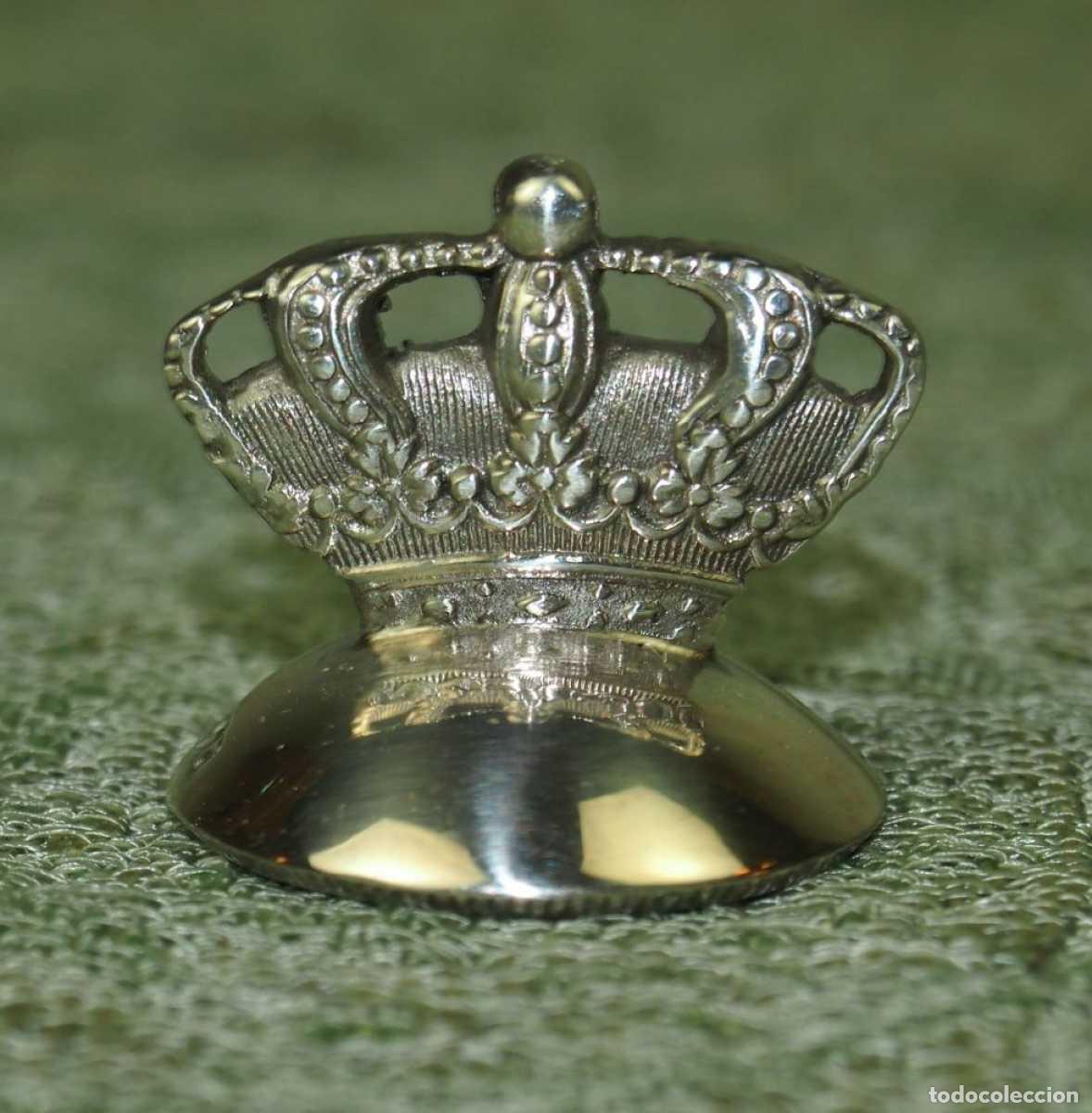 Antiguidades: CORONA EN MINIATURA. PLATA DE LEY PUNZONADA. CINCELADA A MANO. ESPA&Ntilde;A.CIRCA 1900