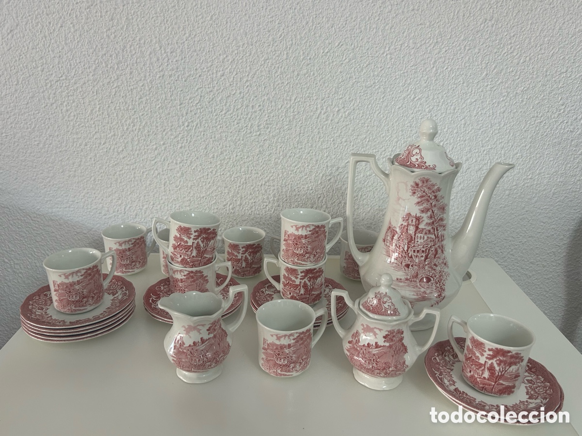 Antig&uuml;edades: Elegante juego de caf&eacute; ingl&eacute;s original J. & C.Meakin