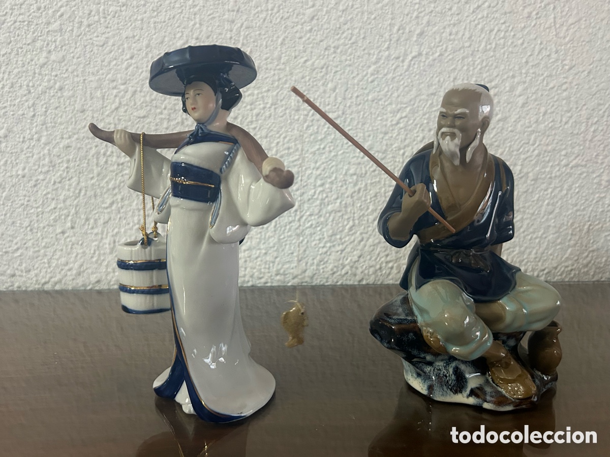Antig&uuml;edades: Figuras porcelana EIHO japonesas vintage