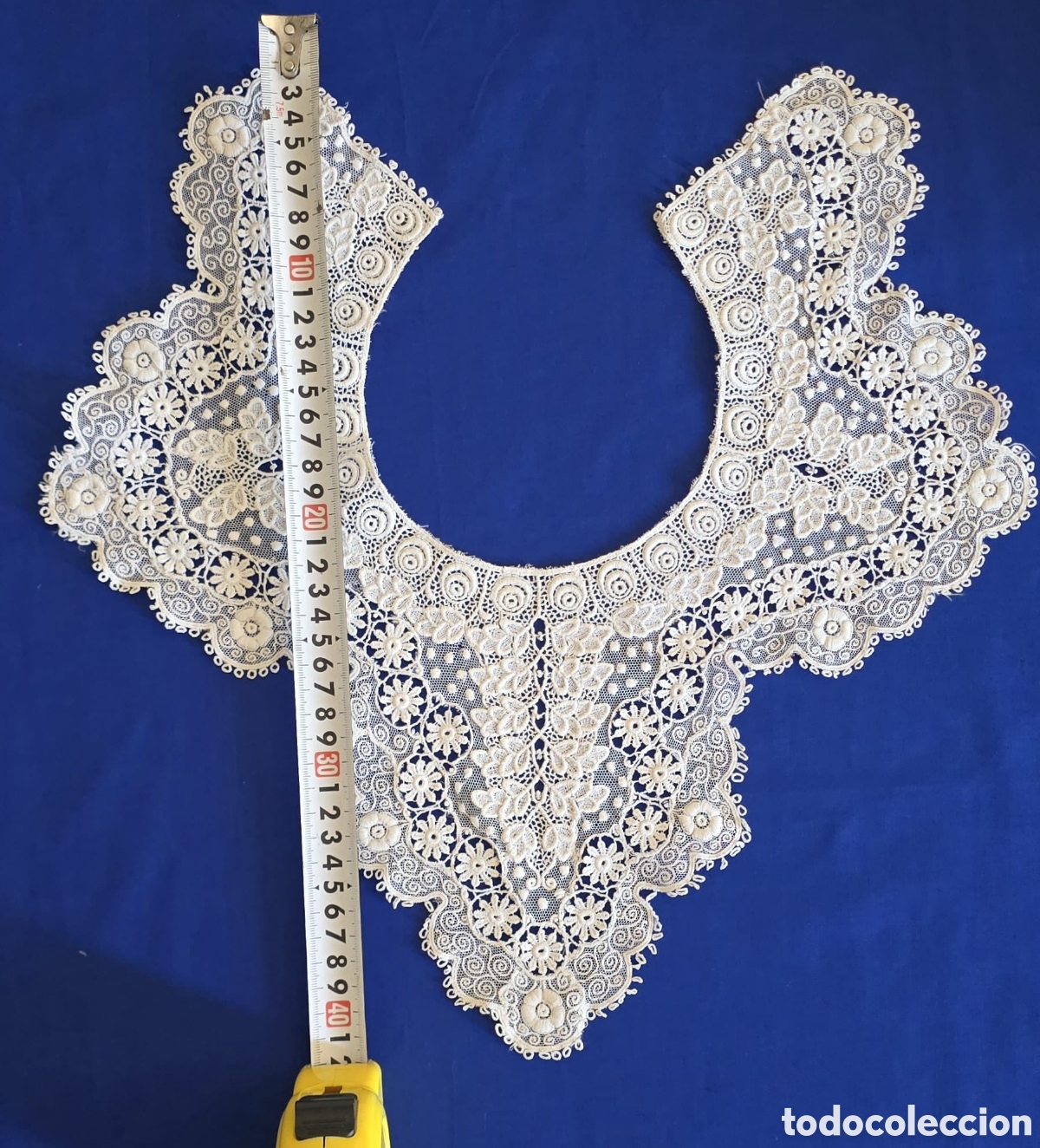 Antig&uuml;edades: Cuello de encaje antiguo - Foto 1