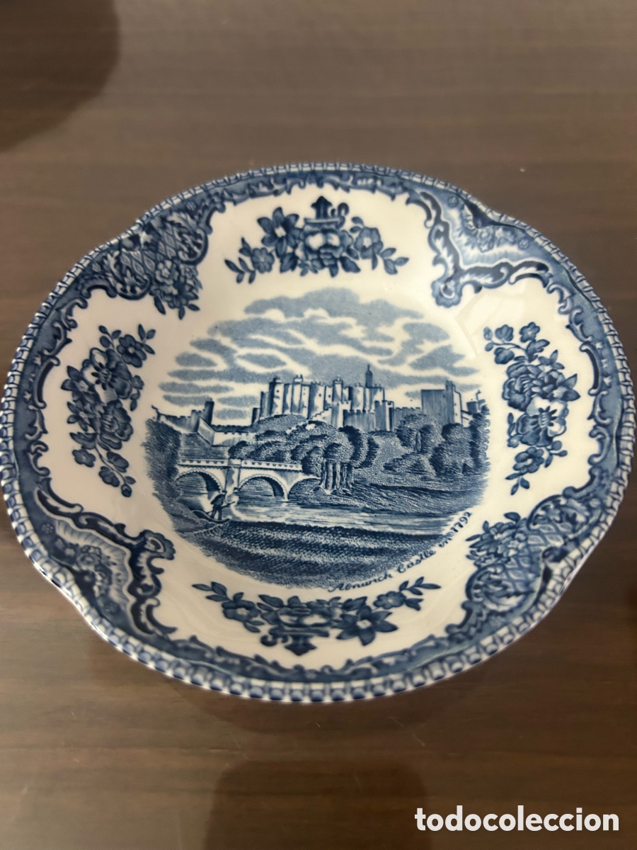 Antig&uuml;edades: Plato decorativo Johnson Bros &ldquo;Warwick Castle&rdquo; 1799- England Vintage