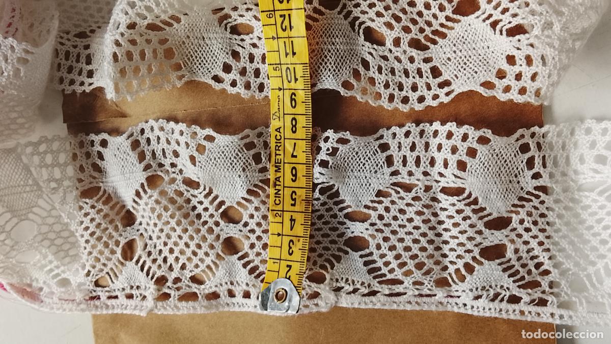 Antig&uuml;edades: encaje blonda filo puntilla bolillos mantos pa&ntilde;os de altar semana santa , LEER DESCRIPCION