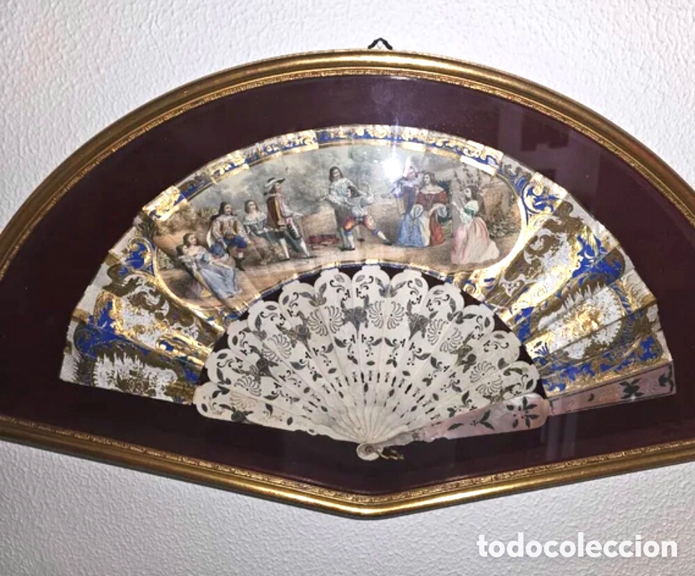 Antig&uuml;edades: Dos abanicos isabelinos siglo XIX