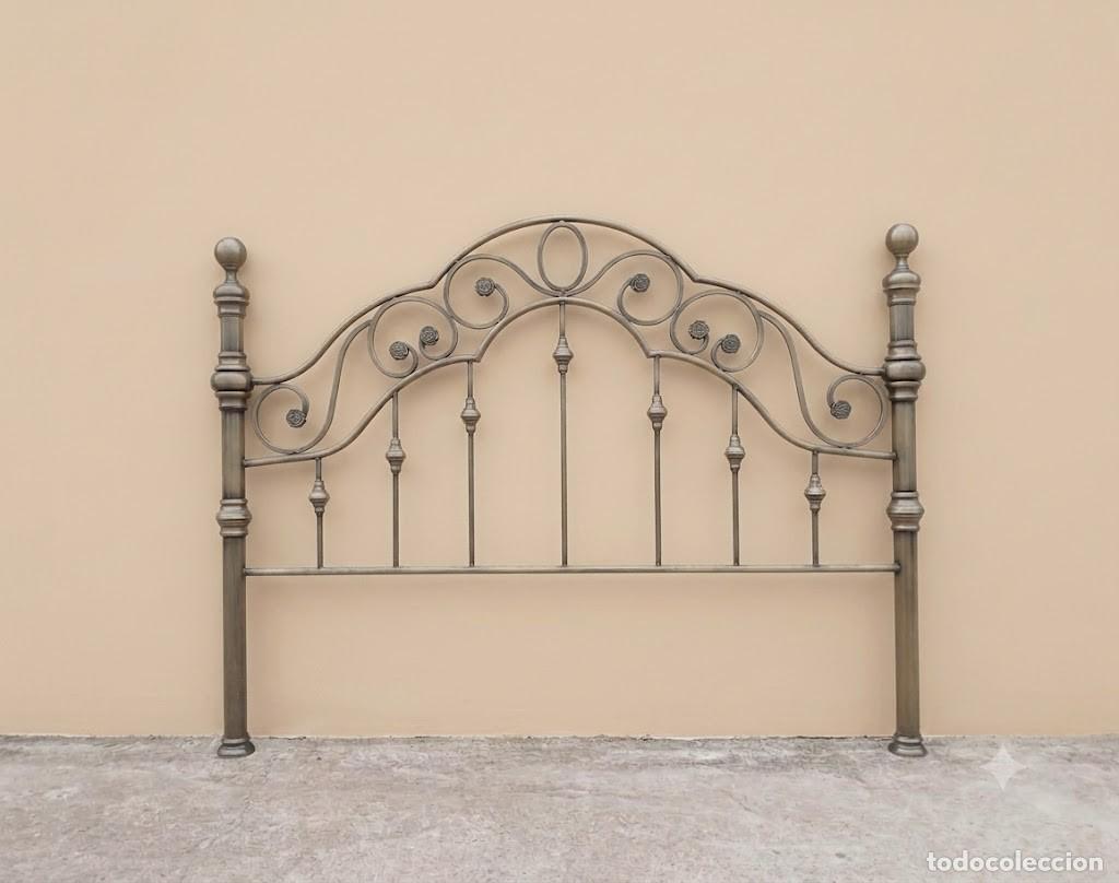 Antiques: Cabecero antiguo vintage metal 160 cm. Cama antigua vintage estilo Isabelino.