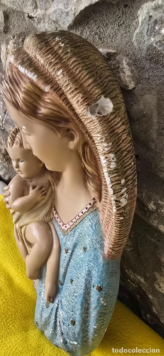 Antig&uuml;edades: VIRGEN CON EL NI&Ntilde;O EN BRAZOS. 32 cm - Foto 4