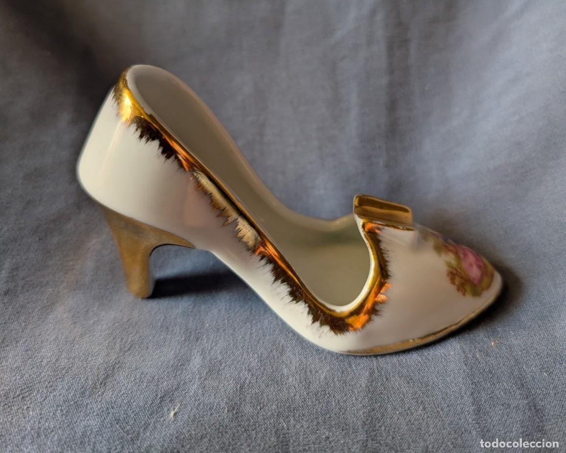 Antig&uuml;edades: Zapato de porcelana antiguo &rdquo;Rdo. Hervideros de Cofrentes&rdquo; (Valencia) &ndash; Souvenir vintage a&ntilde;os 60