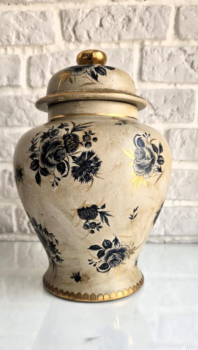 Antig&uuml;edades: TIBOR CER&Aacute;MICA DE TALAVERA (30 cm altura)