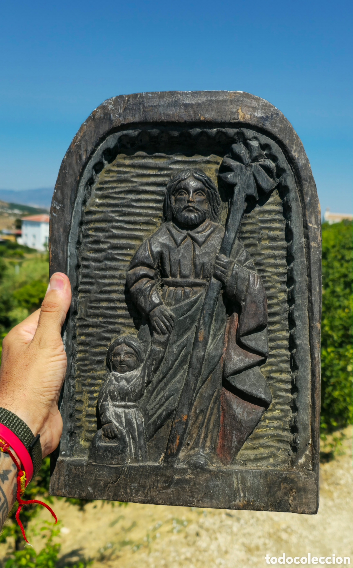 Antig&uuml;edades: Antigua talla de madera - Foto 3