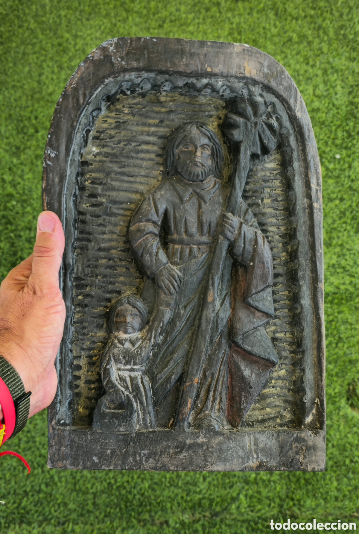 Antig&uuml;edades: Antigua talla de madera - Foto 8