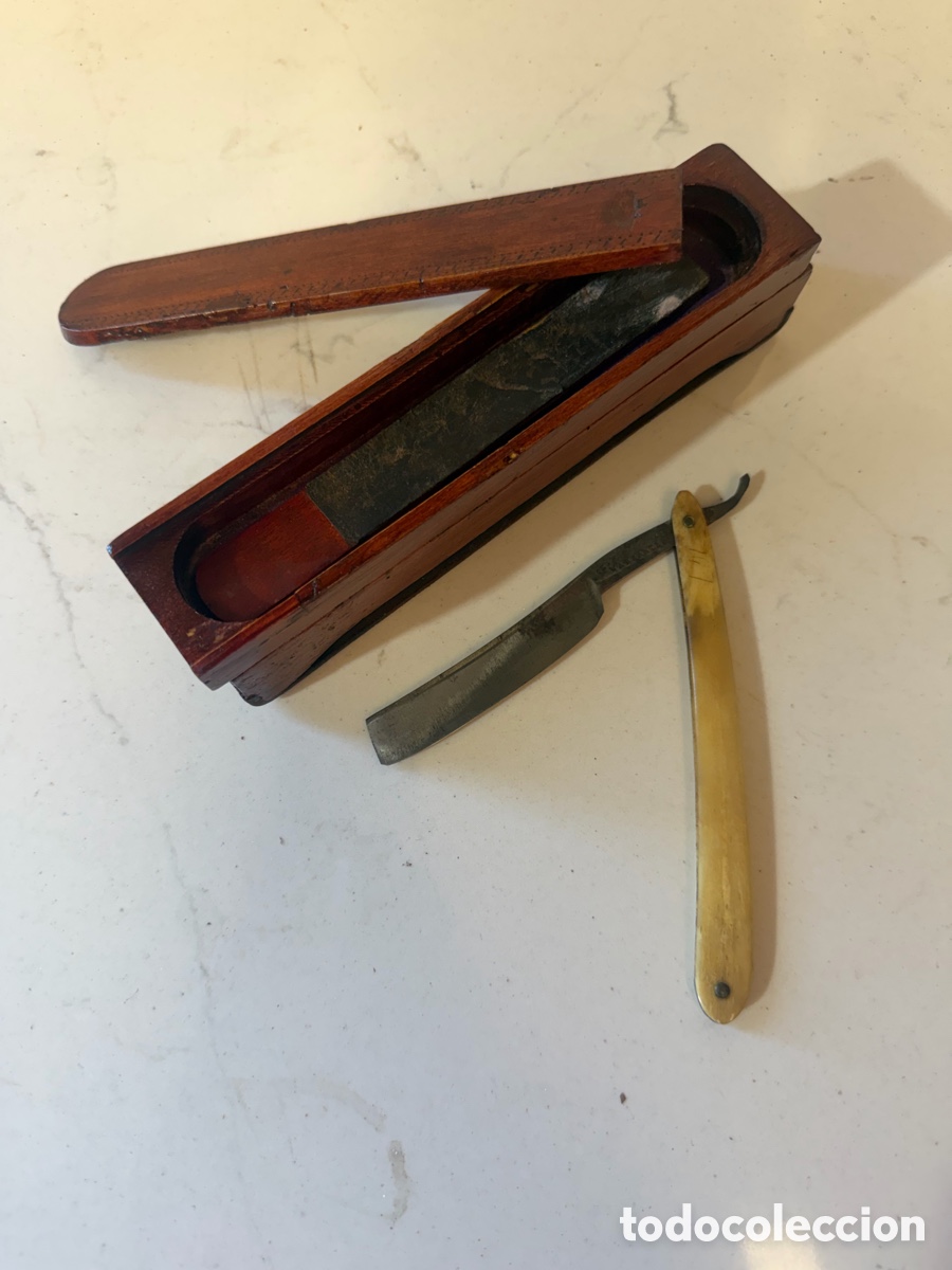 Antig&uuml;edades: Navaja barbera antigua &rdquo;Celebrated Razor - Warrant