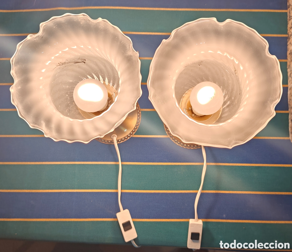 Antig&uuml;edades: Duo Lamparas Bejorama - Foto 4