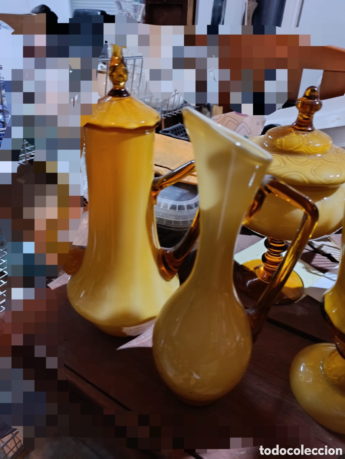Antig&uuml;edades: Gran lote de piezas de murano y cristal doblado. - Foto 3