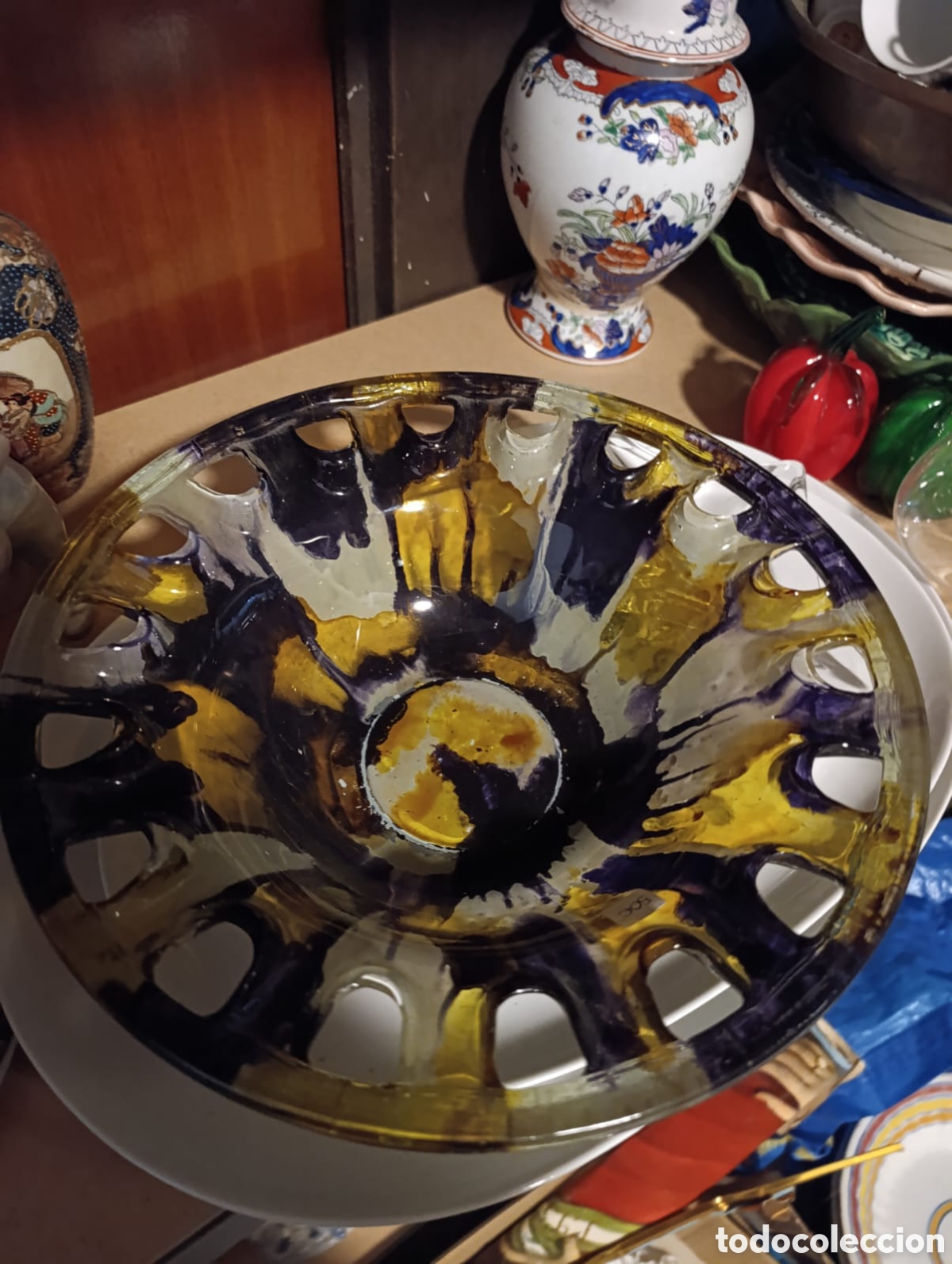 Antig&uuml;edades: Gran lote de piezas de murano y cristal doblado. - Foto 9