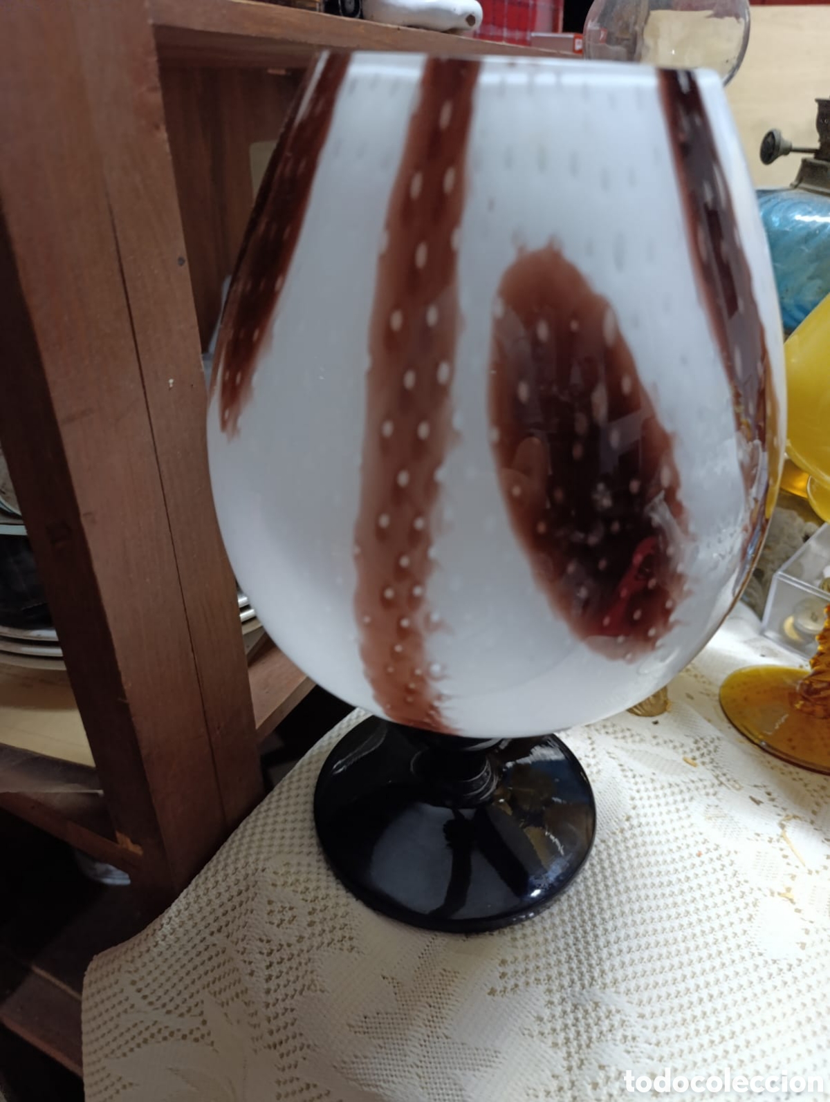 Antig&uuml;edades: Gran lote de piezas de murano y cristal doblado. - Foto 10