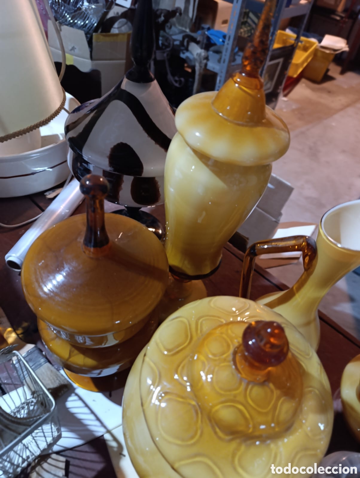 Antig&uuml;edades: Gran lote de piezas de murano y cristal doblado. - Foto 12