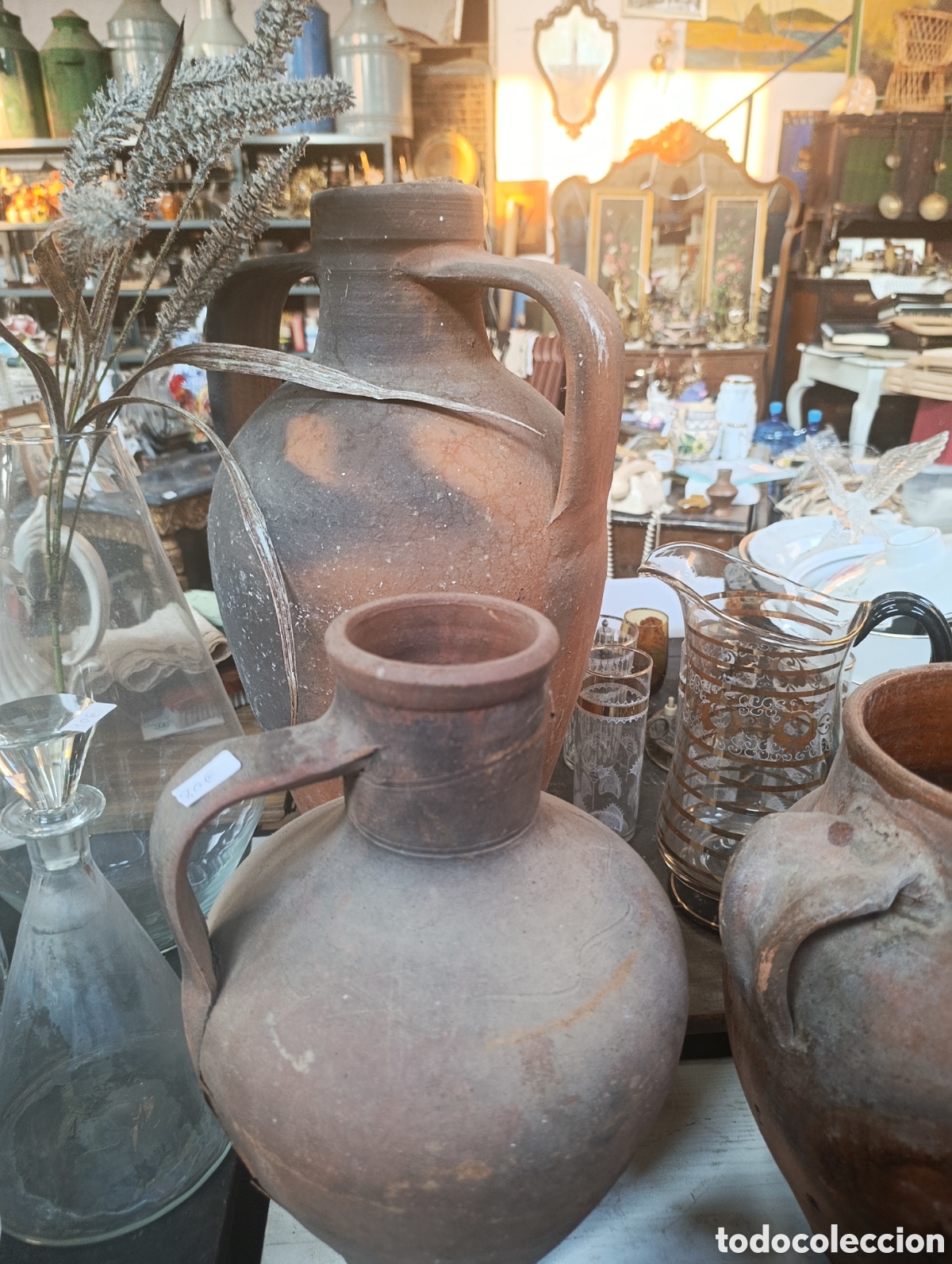 Antig&uuml;edades: Lote de piezas de barro de Extremadura. NO SE VENDEN POR SEPARADO