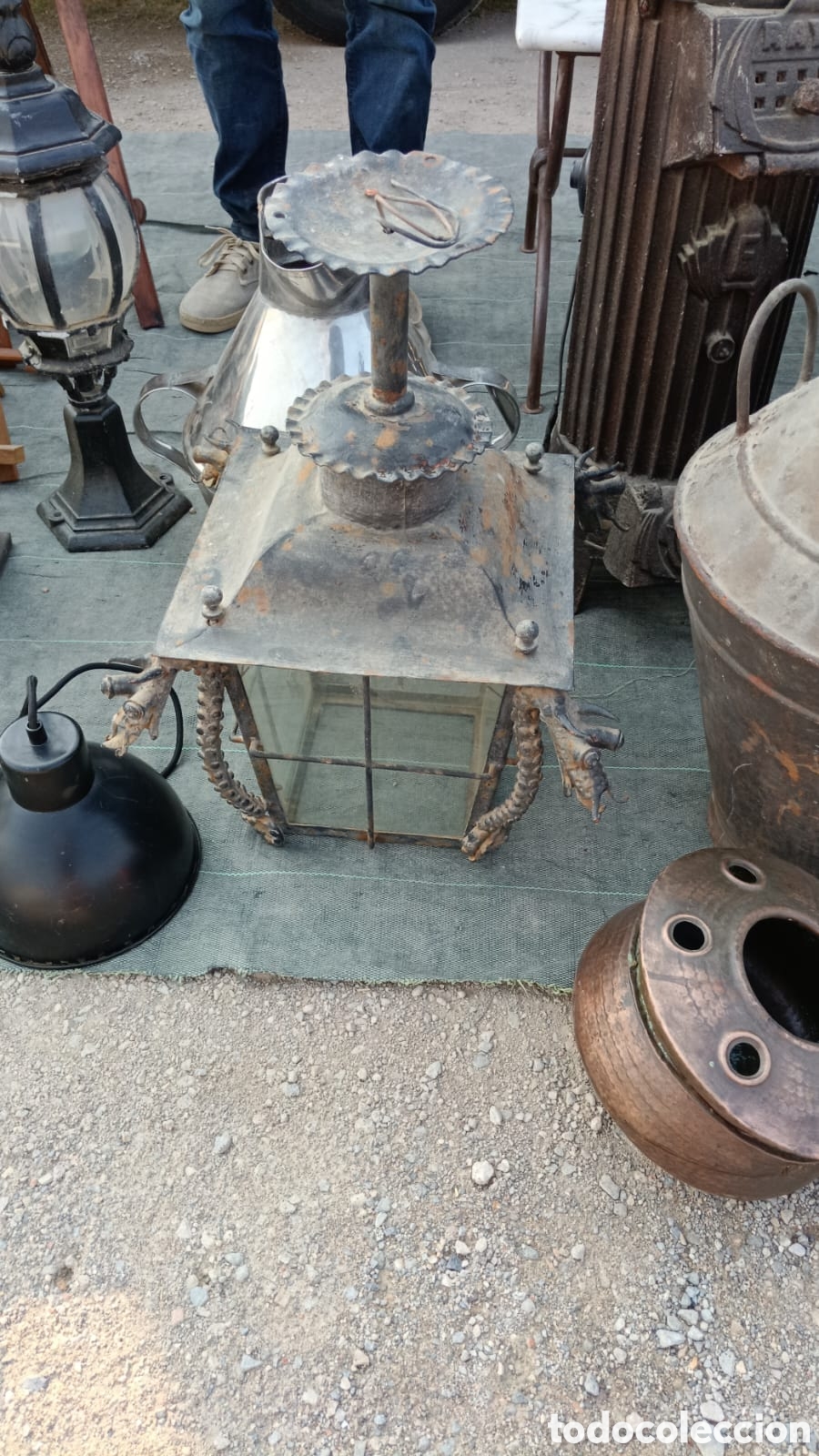 Antig&uuml;edades: Lampara/farola con dragones