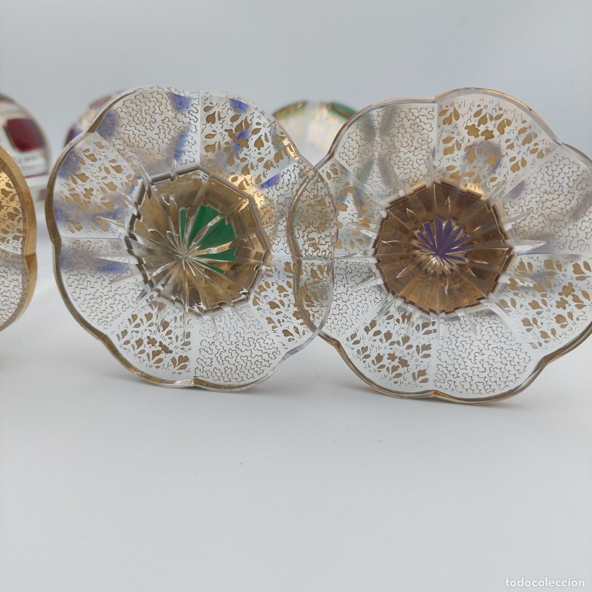 Antig&uuml;edades: Set de copas de cristal de Moser Cabochon - Foto 7