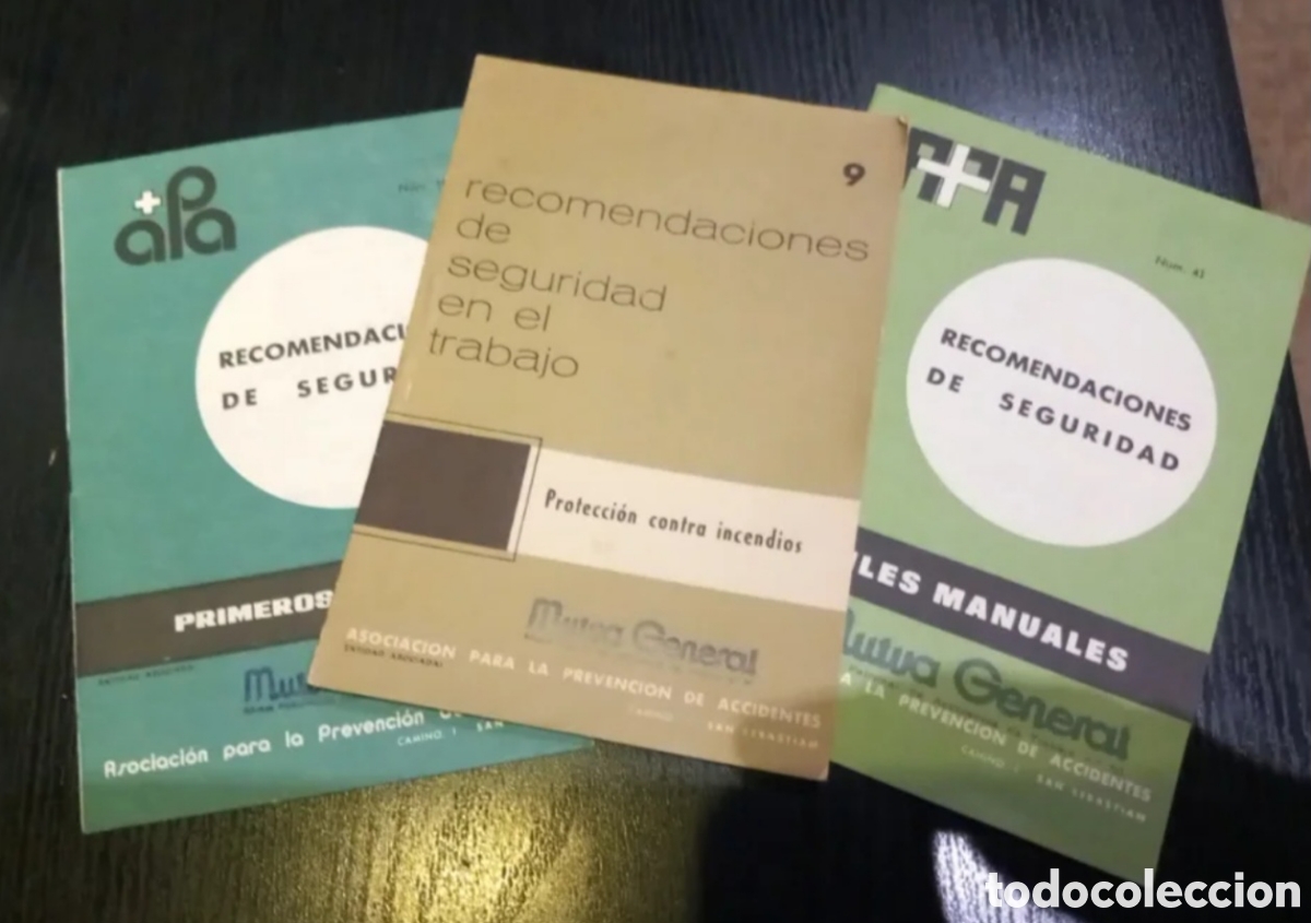 Antig&uuml;edades: 3 Libretos de recomendaciones de Seguridad - Foto 1