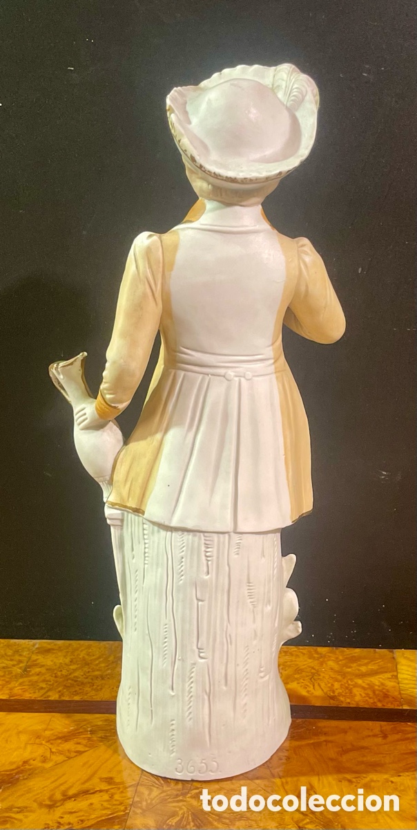 Antig&uuml;edades: Figuras de Porcelana Antiguas 38cms - Foto 7
