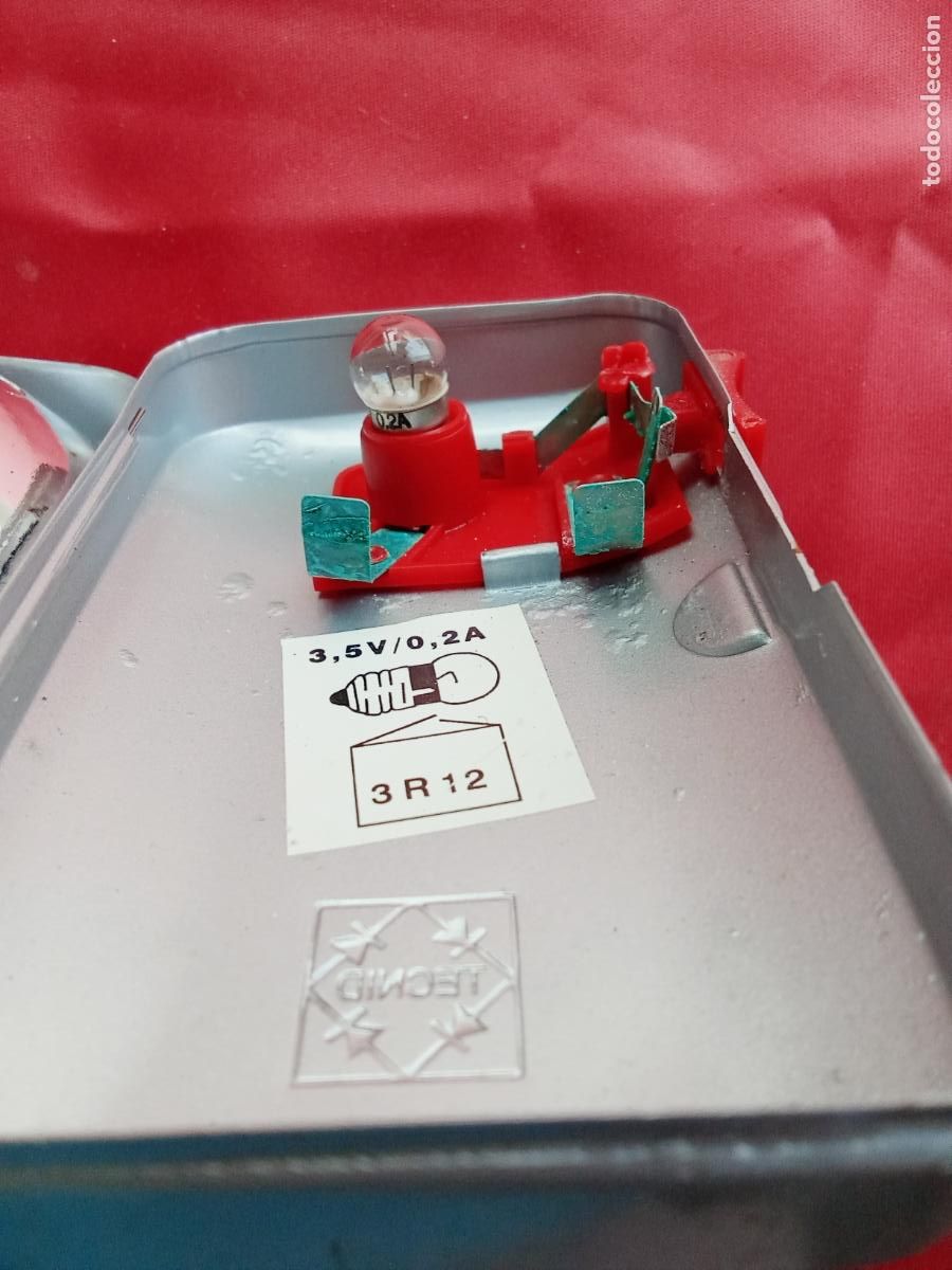 Antig&uuml;edades: Linterna antigua plateada de petaca. Caja Plomo - Foto 3