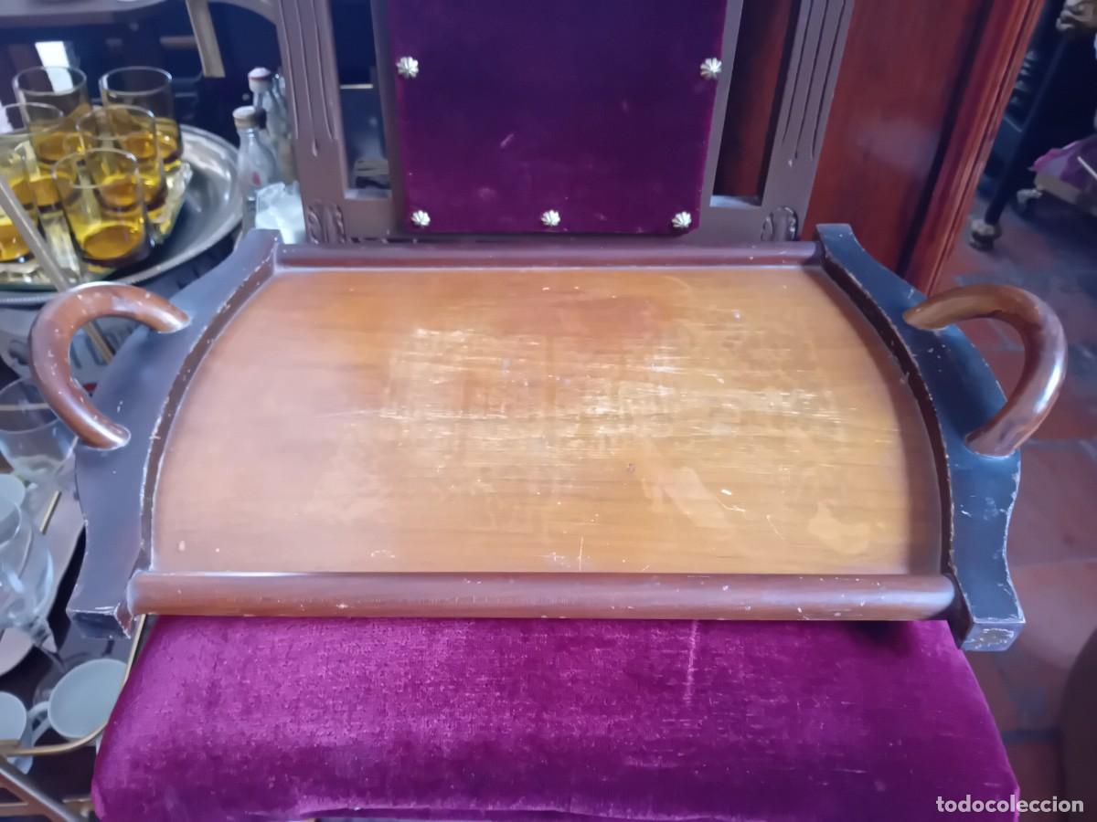 Antig&uuml;edades: Bandeja de madera d&eacute;cada de los 50 - Foto 1