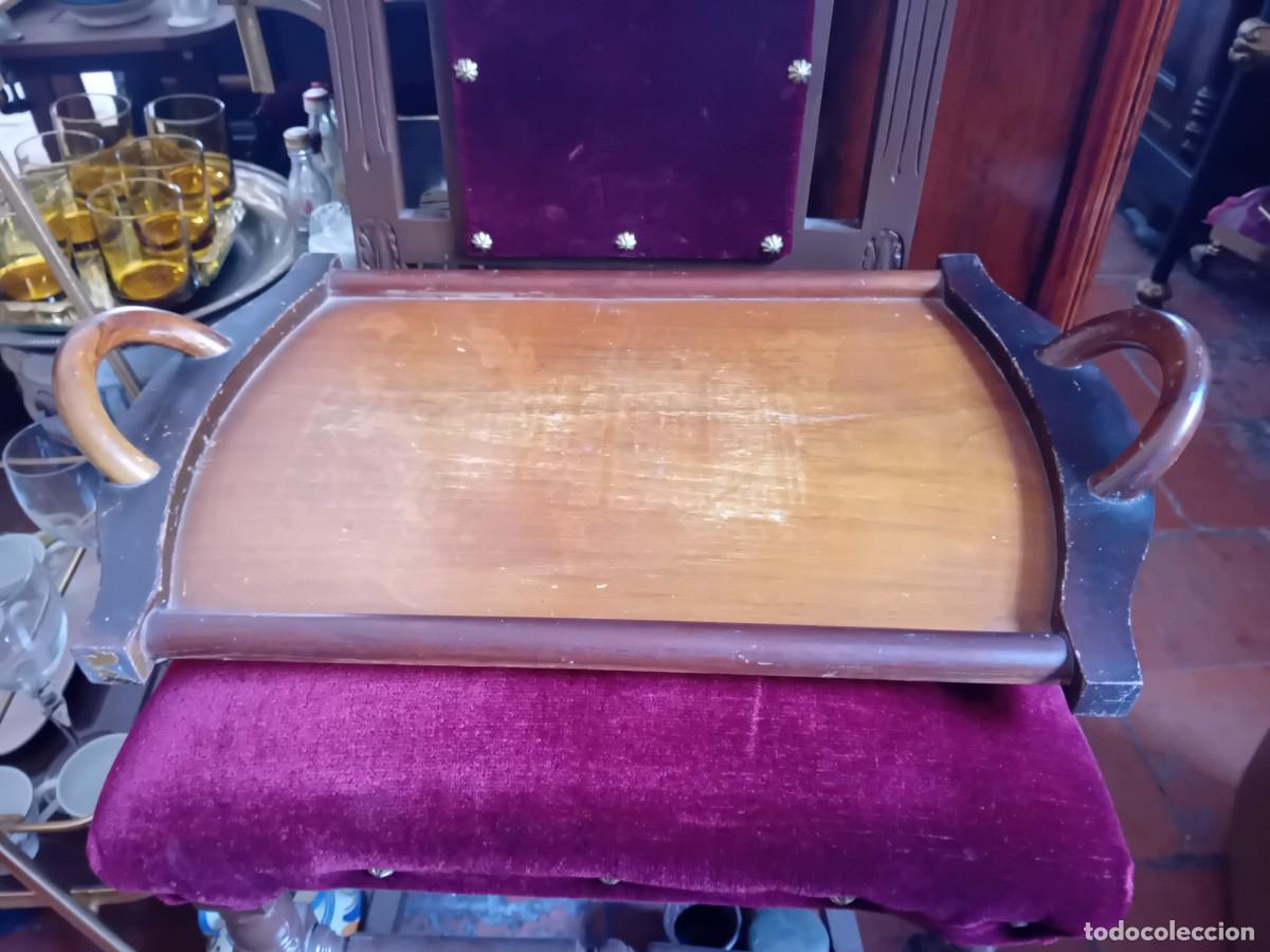 Antig&uuml;edades: Bandeja de madera d&eacute;cada de los 50 - Foto 3