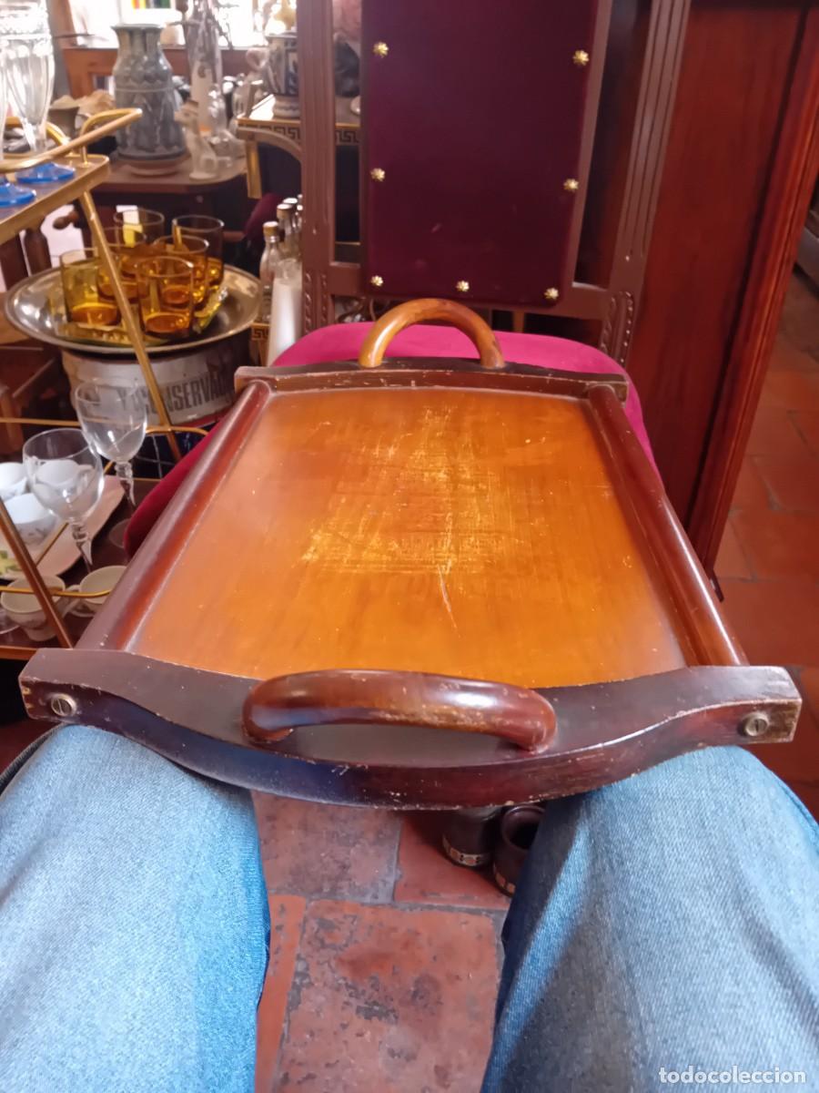 Antig&uuml;edades: Bandeja de madera d&eacute;cada de los 50 - Foto 4
