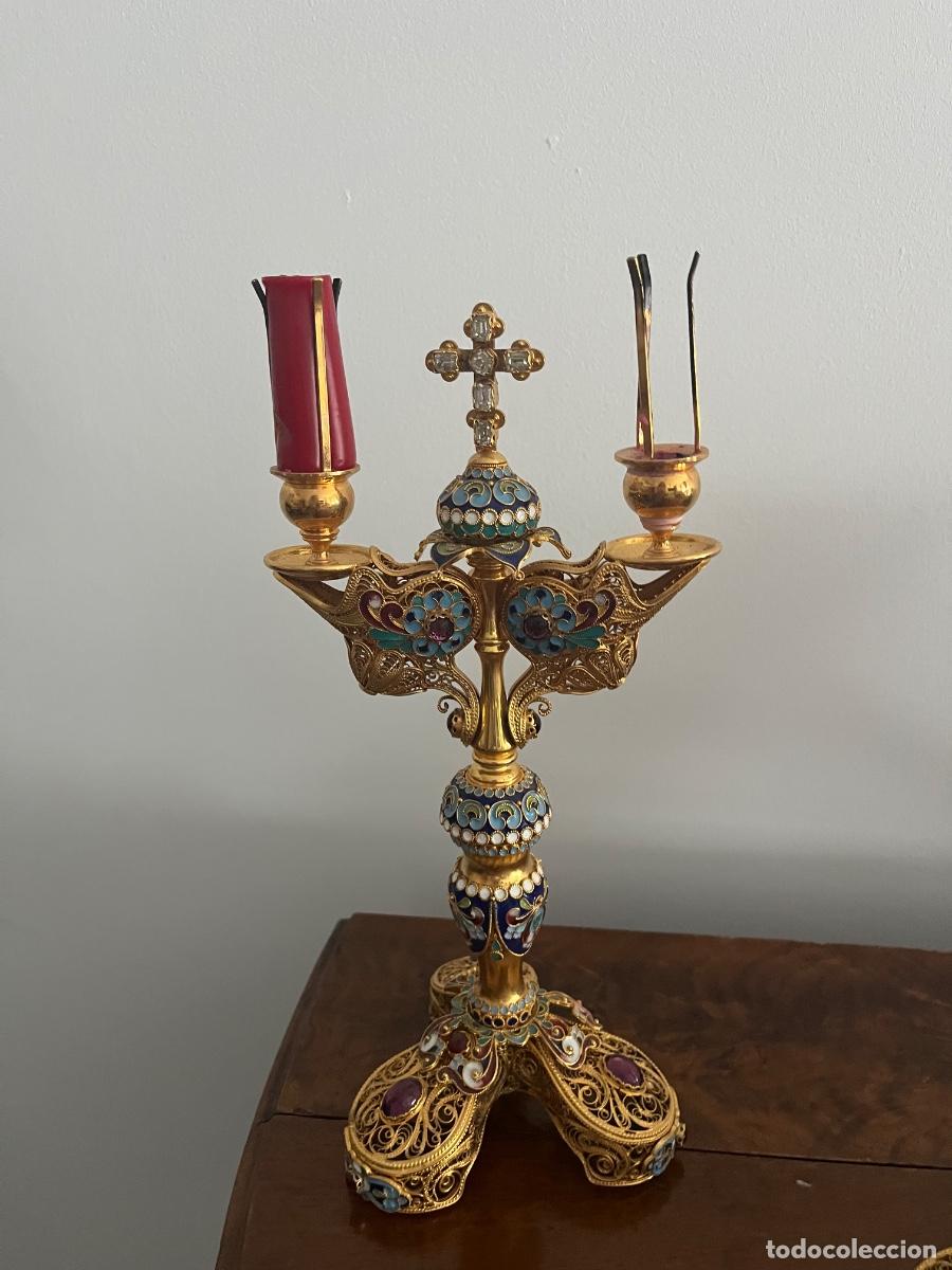 Antig&uuml;edades: Candelabros lit&uacute;rgicos ortodoxos. - Foto 6