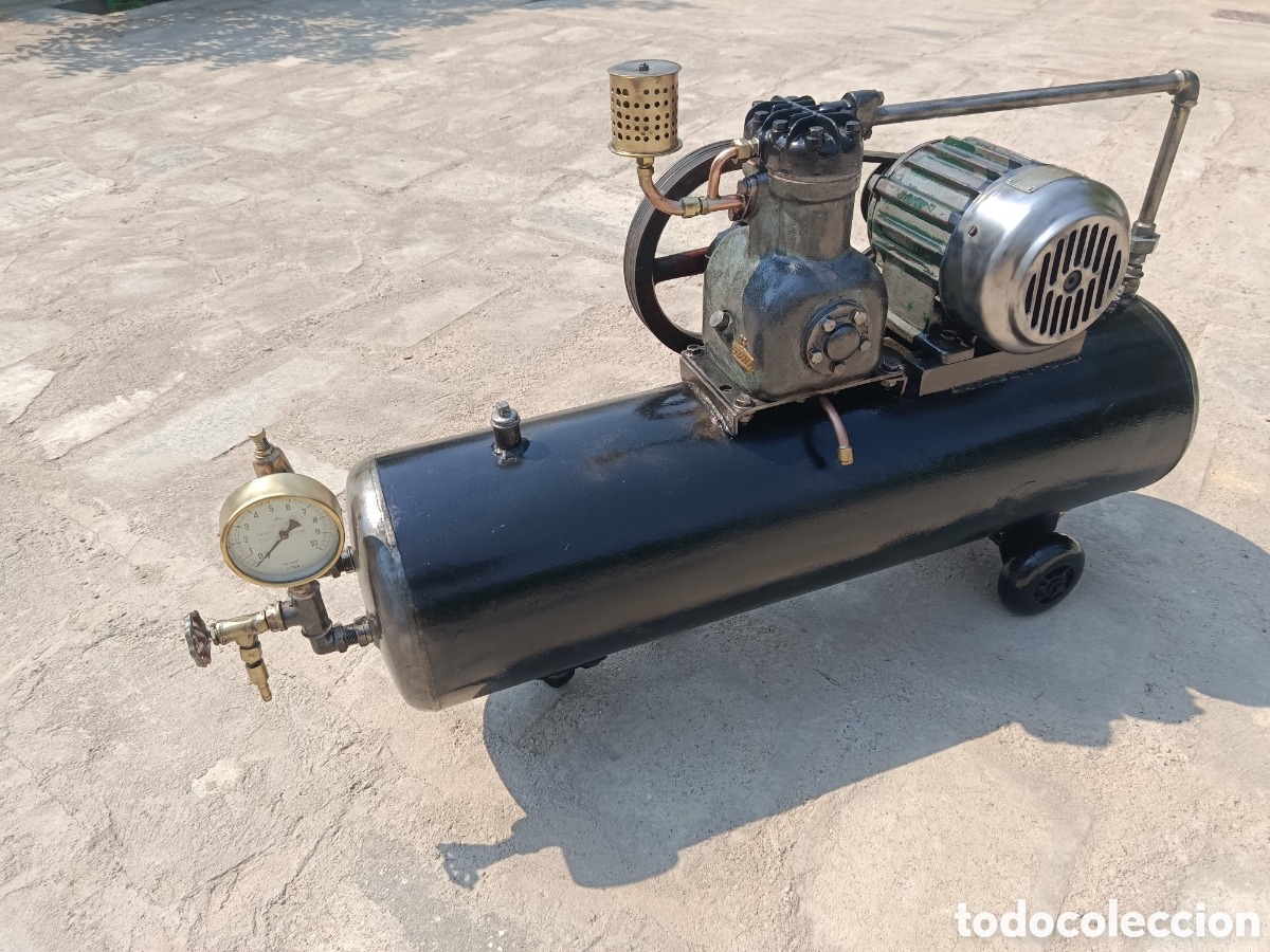 Antig&uuml;edades: Compresor antiguo cofrico - Foto 7