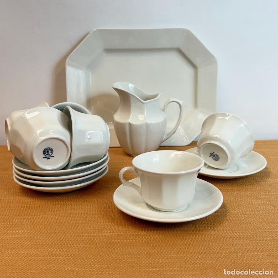 Antig&uuml;edades: Juego Tazas de La Cartuja
