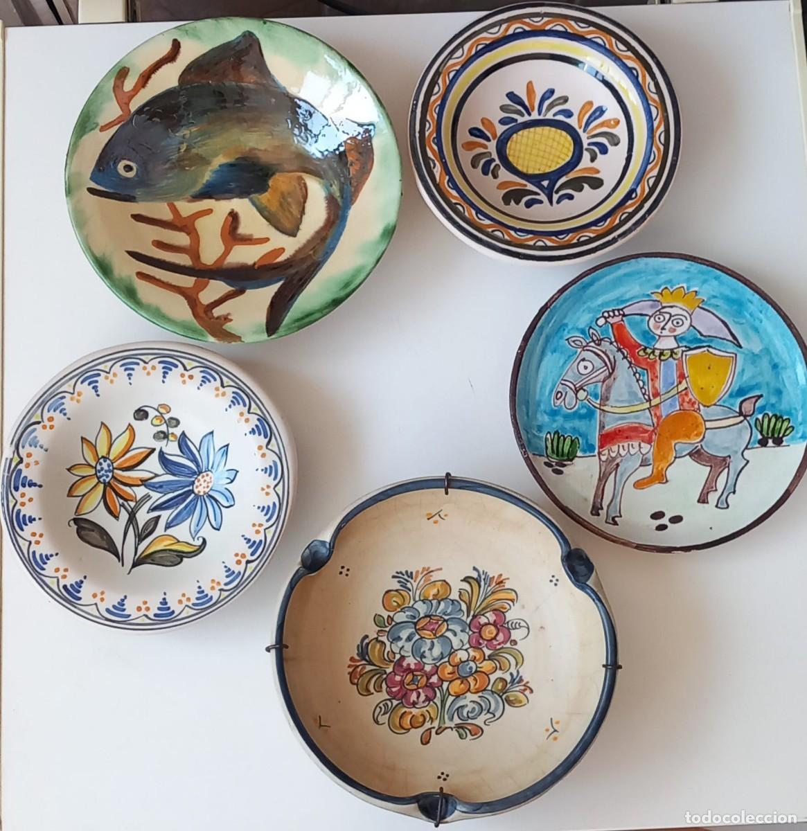 Antig&uuml;edades: Platos de ceramica antiguos (Toledo, la bisbal y sicilia)