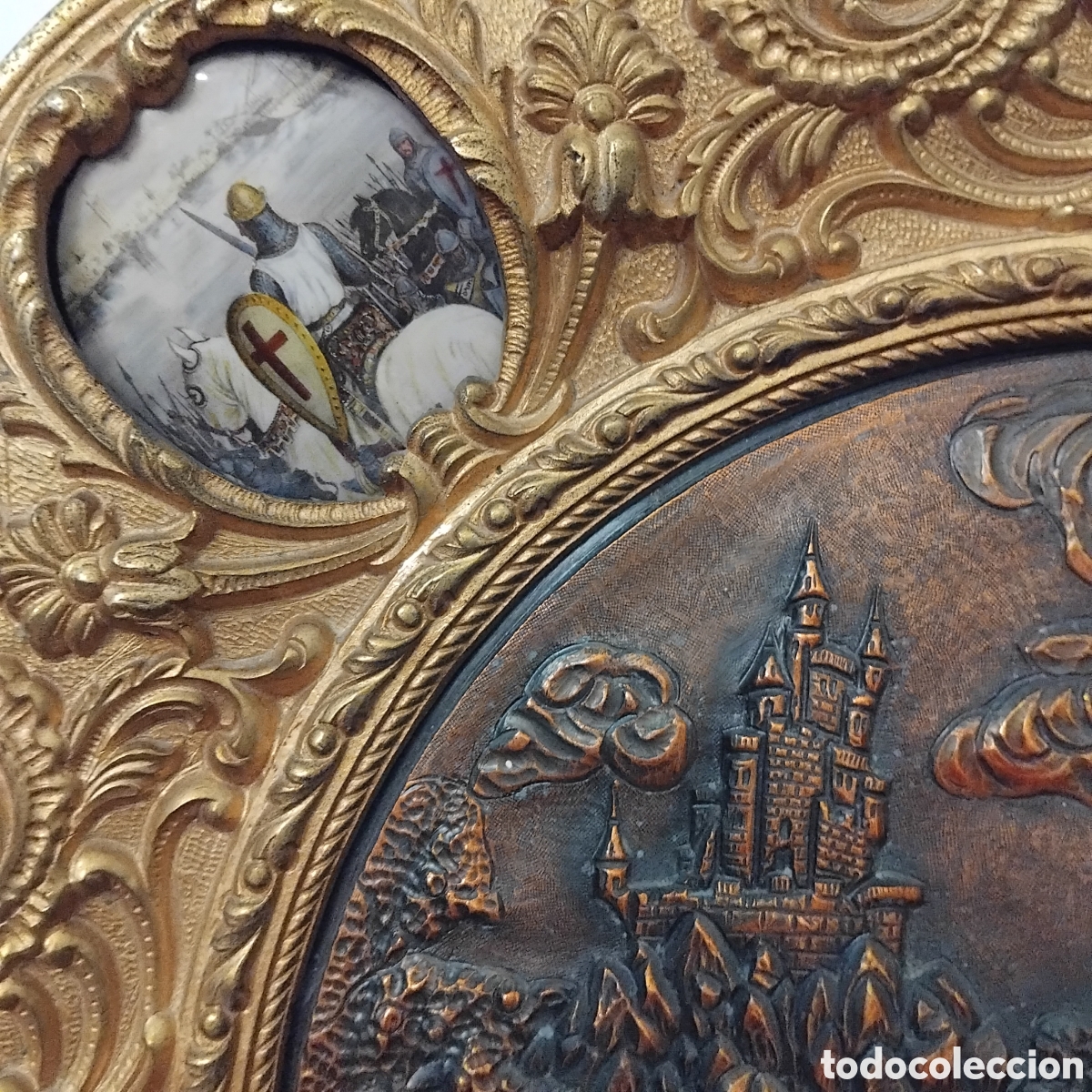 Antig&uuml;edades: Cuadro de bronce relieve - Foto 3